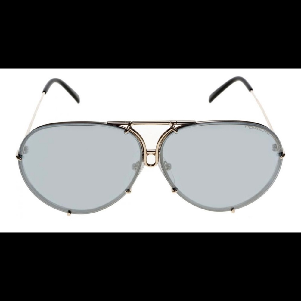 Porsche Design Aviator Sunglasses Brown Gold Frame - Picture 13 of 16